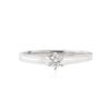 Image 1 : Platinum 0.20 ctw Diamond Solitaire Ring