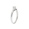 Image 3 : Platinum 0.20 ctw Diamond Solitaire Ring