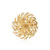 Image 2 : 14KT Yellow Gold 1.74 ctw Diamond and Ruby Brooch