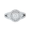 Image 1 : 14KT White Gold 1.12 ctw Diamond Ring