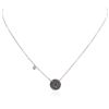 Image 1 : 14KT White Gold 0.55 ctw Black Diamond Necklace