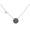Image 2 : 14KT White Gold 0.55 ctw Black Diamond Necklace