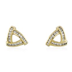 14KT Yellow Gold 1.47 ctw Diamond Earrings