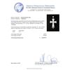 Image 3 : 14KT White Gold 0.57 ctw Diamond Cross Pendant