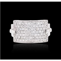 14KT White Gold 0.92 ctw Diamond Ring