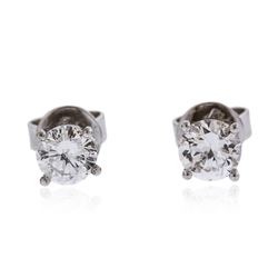 14KT White Gold 0.63 ctw Diamond Stud Earrings