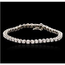 14KT White Gold 2.23 ctw Diamond Tennis Bracelet