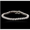 Image 1 : 14KT White Gold 2.23 ctw Diamond Tennis Bracelet