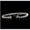 Image 3 : 14KT White Gold 2.23 ctw Diamond Tennis Bracelet