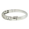 Image 2 : 18KT White Gold 1.67 ctw Diamond Bangle Bracelet