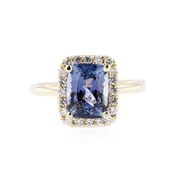 14KT Yellow Gold 2.11 ctw Tanzanite and Diamond Ring