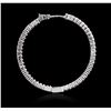 Image 2 : 14KT White Gold 2.17 ctw Diamond Earrings
