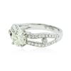 Image 2 : 18KT White Gold 1.64 ctw Diamond Ring