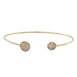 14KT Rose Gold 0.54 ctw Diamond Bangle Bracelet