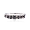 Image 1 : 14KT White Gold 24.60 ctw Black Diamond Ring