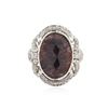 Image 1 : 14KT White Gold 16.31 ctw Ruby and Diamond Ring