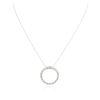 Image 1 : 14KT White Gold 1.69 ctw Diamond Pendant With Chain