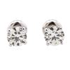 Image 1 : 14KT White Gold 1.23 ctw Diamond Solitaire Earrings