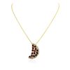 Image 1 : 14KT Yellow Gold 7.00 ctw Ruby and Diamond Pendant With Chain