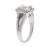 Image 3 : 18KT White Gold 1.37 ctw Diamond Ring