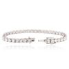 Image 3 : 18KT White Gold 11.64 ctw Diamond Tennis Bracelet