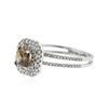 Image 2 : 14KT White Gold 0.81 ctw Diamond Ring