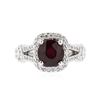 Image 1 : 14KT White Gold 2.20 ctw Ruby and Diamond Ring