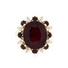 Image 1 : 14KT White Gold 9.53 ctw Ruby and Diamond Ring