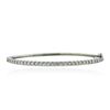 Image 1 : 14KT White Gold 2.06 ctw Diamond Bangle Bracelet