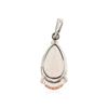 Image 2 : 14KT White Gold 3.65 ctw Morganite and Diamond Pendant