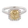 Image 1 : 18KT White Gold 1.98 ctw Diamond Ring