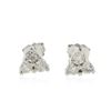 Image 1 : 14KT White Gold 0.80 ctw Diamond Earrings