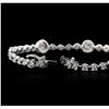 Image 3 : 14KT White Gold 2.23 ctw Diamond Bracelet