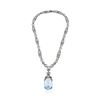 Image 1 : 18KT White Gold 24.00 ctw Blue Topaz and Diamond Necklace