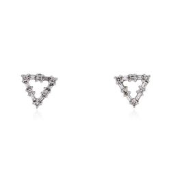 14KT White Gold 0.50 ctw Diamond Earrings