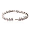 Image 3 : 18KT White Gold 2.62 ctw Pink Sapphire and Diamond Bracelet