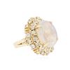 Image 2 : 14KT Yellow Gold 3.68 ctw Opal and Diamond Ring