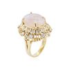 Image 3 : 14KT Yellow Gold 3.68 ctw Opal and Diamond Ring