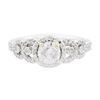 Image 1 : 14KT White Gold 1.05 ctw Diamond Ring