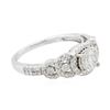Image 2 : 14KT White Gold 1.05 ctw Diamond Ring