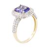 Image 3 : 14KT Two-Tone Gold 2.87 ctw Tanzanite and Diamond Ring