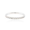 Image 1 : 14KT White Gold 0.19 ctw Diamond Ring