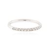 Image 2 : 14KT White Gold 0.19 ctw Diamond Ring