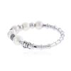 Image 2 : 14KT White Gold 1.38 ctw Diamond and Pearl Bangle
