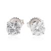 Image 1 : 14KT White Gold 1.61 ctw Diamond Stud Earrings