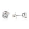 Image 2 : 14KT White Gold 1.61 ctw Diamond Stud Earrings