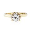 Image 1 : 14KT Yellow Gold 1.76 ctw White Sapphire Ring
