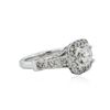 Image 2 : 14KT White Gold 1.63 ctw Diamond Ring