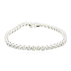 14KT White Gold 6.31 ctw Diamond Tennis Bracelet