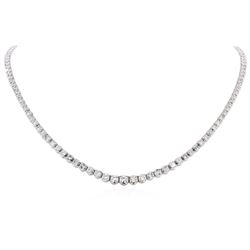 14KT White Gold 8.16 ctw Diamond Necklace